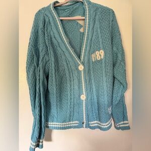 Taylor Swift 1989 TV Cardigan Sweater M/L New 🩵🩵🩵🩵